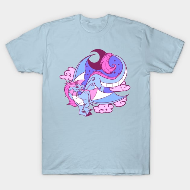 Trans Dragon T-Shirt by SophieScruggs